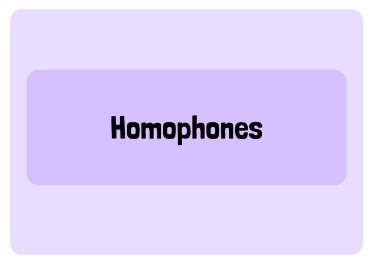 List of Homophones
