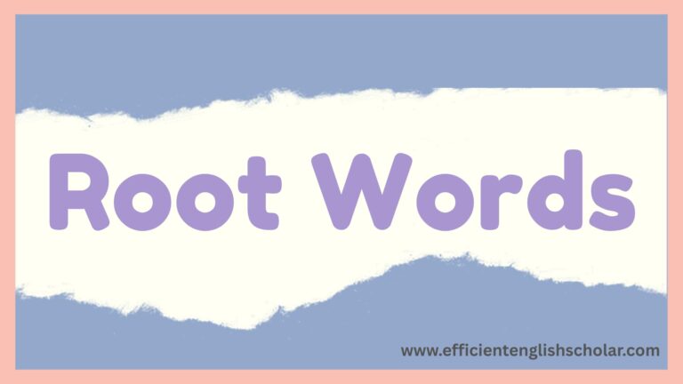 Root Words
