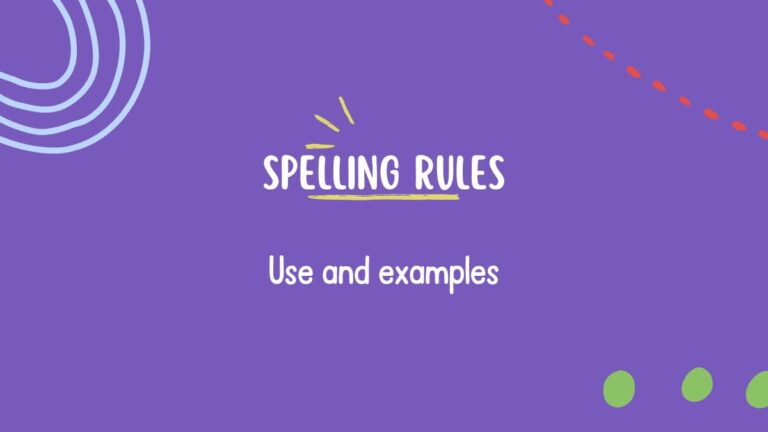Spelling Rules