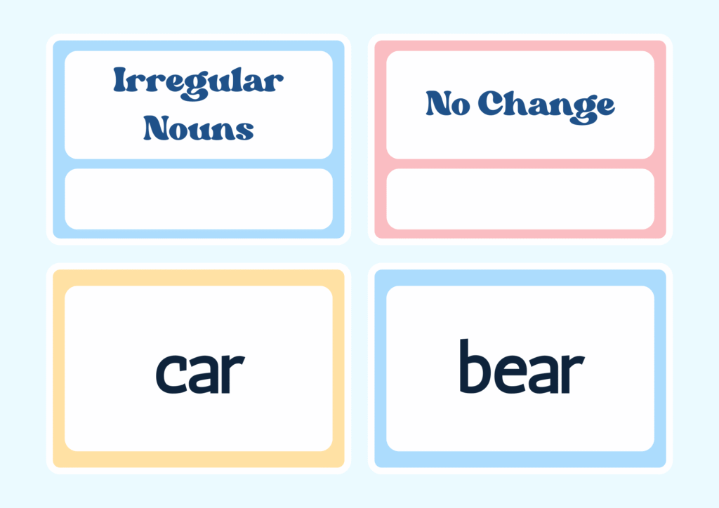 Rules for making words plural