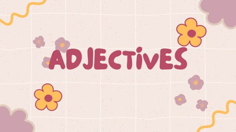 Adjectives