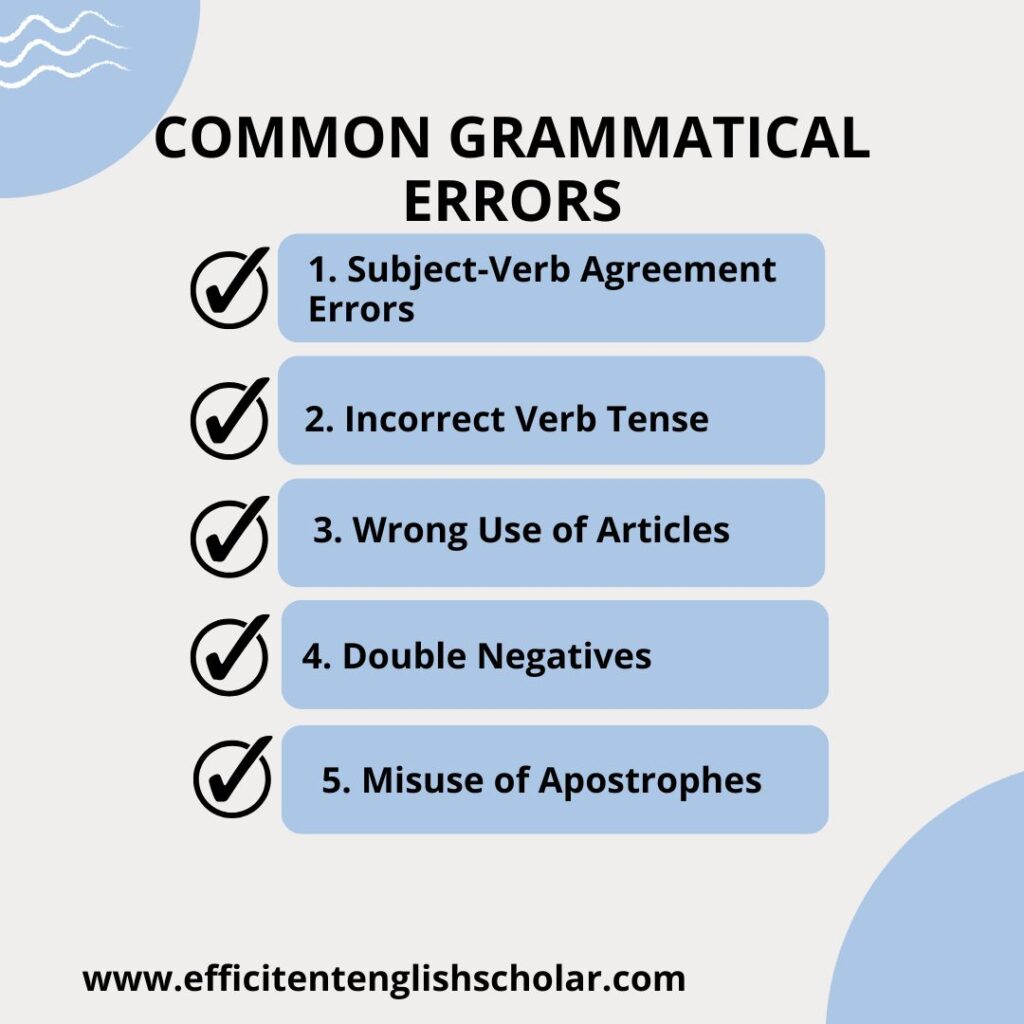 Grammatical Errors