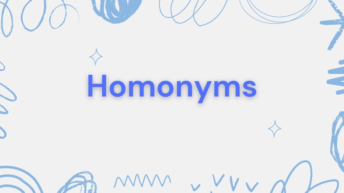 Homonyms